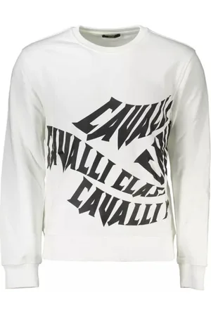 Roberto Cavalli Uomo, Felpe, Bianco, XL, new