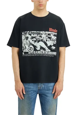 Rhude Uomo, Top, Nero, M, new