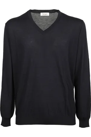 KANGRA CASHMERE Uomo, Maglie, Blu, XL, new