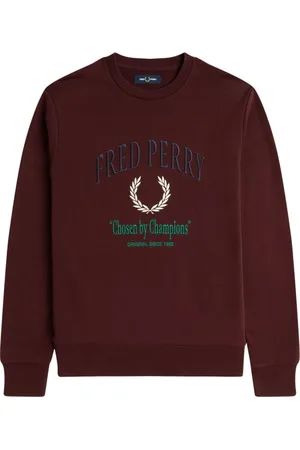 Fred Perry Uomo, Felpe, Rosso, S, new