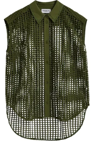 Essentiel Antwerp Donna, Camicette , Verde, M, new