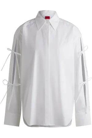 HUGO BOSS Donna, Camicette , Bianco, M, new
