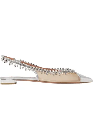 Aquazzura Donna, Scarpe, Grigio, 37 1/2 EU, new