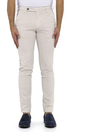 Berwich Uomo, Pantaloni, Bianco, M, new