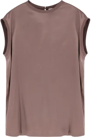 Brunello Cucinelli Donna, Top, Marrone, XS, new