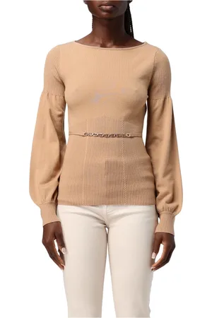 Twin-Set Donna, Maglie, Marrone, S, new