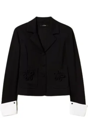 Twin-Set Donna, Giacche, Nero, XS, new