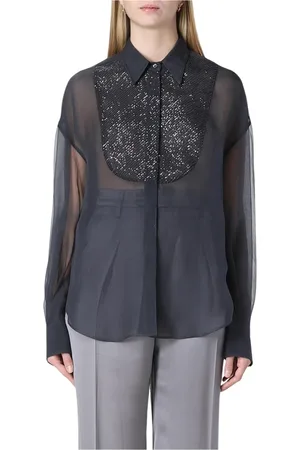 Brunello Cucinelli Donna, Camicette , Nero, M, new