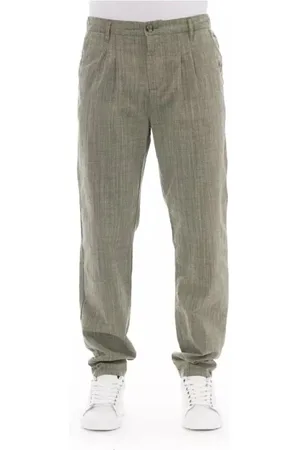 BALDININI Uomo, Pantaloni, Verde, XS, new