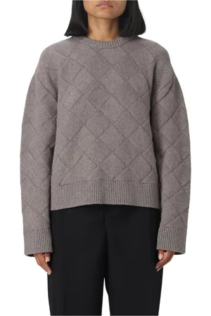Bottega Veneta Donna, Maglie, Grigio, M, new