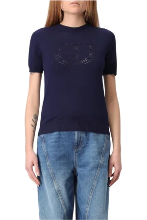 Twin-Set Donna, Maglie, Blu, XL, new