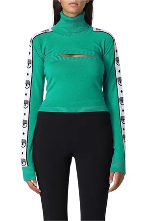 Chiara Ferragni Donna, Maglie, Verde, S, new