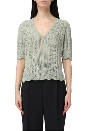 Twin-Set Donna, Maglie, Verde, M, new