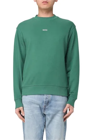 HUGO BOSS Uomo, Felpe, Verde, XL, new