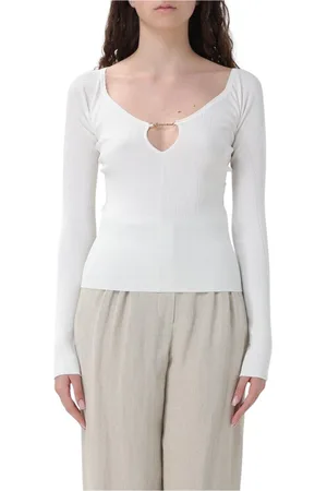 Jacquemus Donna, Maglie, Bianco, L, new