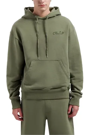 OLAF HUSSEIN Uomo, Felpe, Verde, XL, new