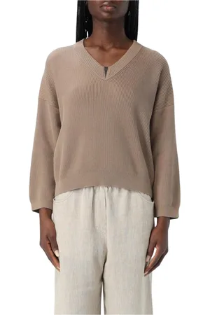 Brunello Cucinelli Donna, Maglie, Marrone, XS, new