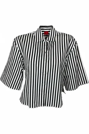 HUGO BOSS Donna, Camicette , Nero, S, new