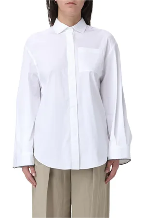 Brunello Cucinelli Donna, Camicette , Bianco, L, new