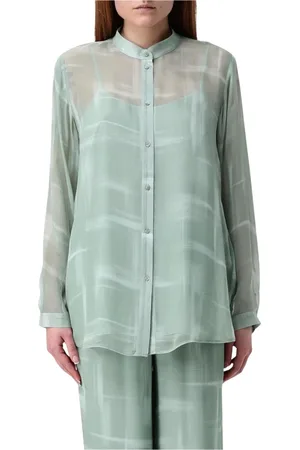 Armani Exchange Donna, Camicette , Verde, L, new