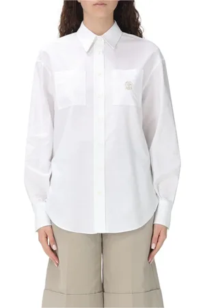 Brunello Cucinelli Donna, Camicette , Bianco, XL, new