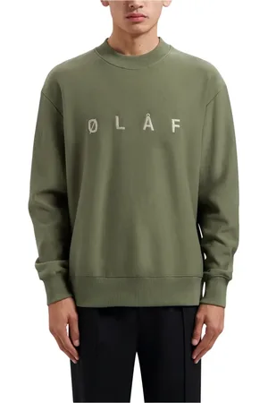 OLAF HUSSEIN Uomo, Felpe, Verde, M, new