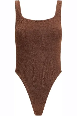 Hunza G Donna, Costumi da bagno, Marrone, Taglia unica, new