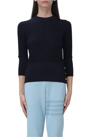 Thom Browne Donna, Maglie, Blu, M, new