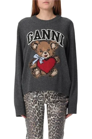 Ganni Donna, Maglie, Grigio, S, new