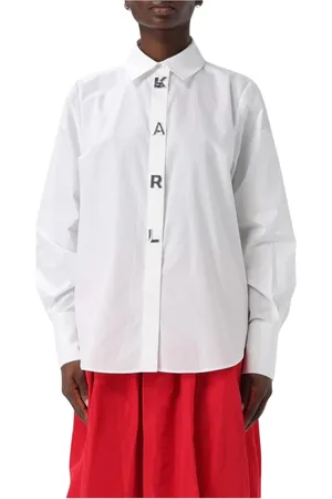 Karl Lagerfeld Donna, Camicette , Bianco, M, new