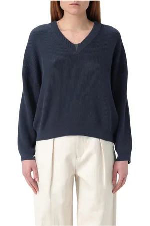 Brunello Cucinelli Donna, Maglie, Blu, XS, new