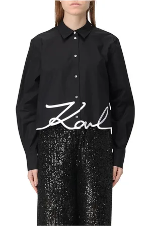 Karl Lagerfeld Donna, Camicette , Nero, S, new