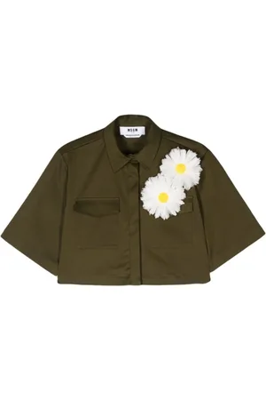 Msgm Donna, Camicette , Verde, S, new