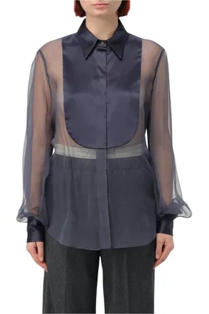 Brunello Cucinelli Donna, Camicette , Blu, L, new