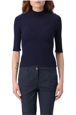 Twin-Set Donna, Maglie, Blu, XL, new