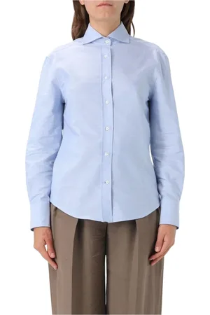 Brunello Cucinelli Donna, Camicette , Blu, M, new