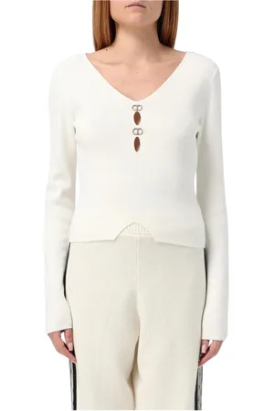 Twin-Set Donna, Maglie, Bianco, M, new