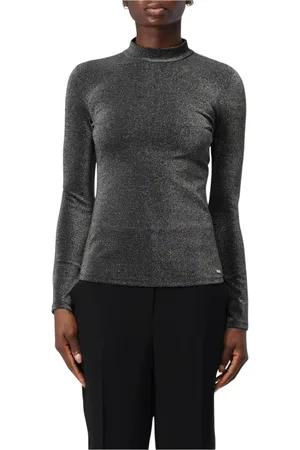 Armani Exchange Donna, Top, Grigio, M, new