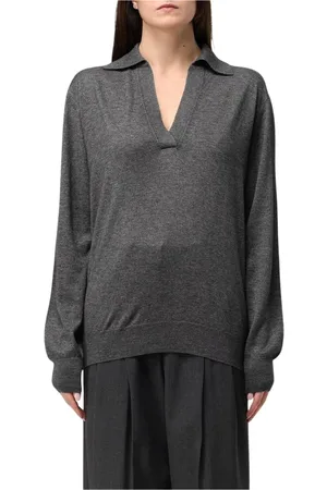 FARFETCH Donna, Maglie, Grigio, XL, new