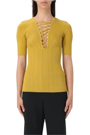 Elisabetta Franchi Donna, Top, Giallo, S, new
