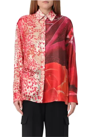 Roberto Cavalli Donna, Camicette , Rosso, M, new