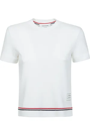 Thom Browne Donna, Maglie, Bianco, 3Xs, new