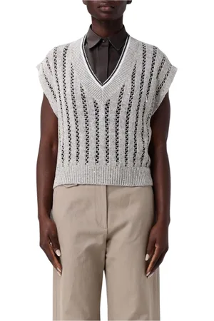 Brunello Cucinelli Donna, Maglie, Grigio, L, new