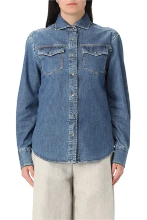 Brunello Cucinelli Donna, Camicette , Blu, S, new