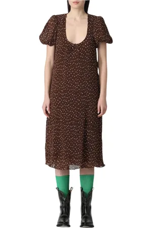 Ganni Donna, Abiti, Marrone, S, new