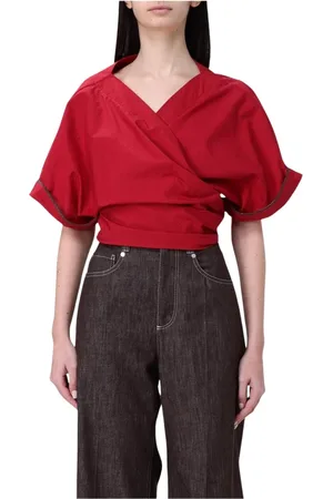 Brunello Cucinelli Donna, Camicette , Rosso, M, new