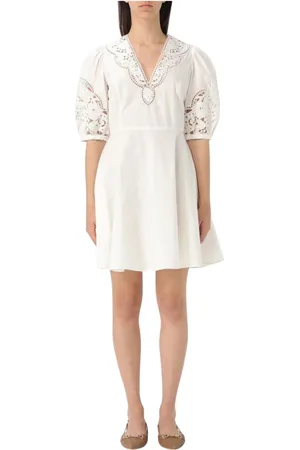 Twin-Set Donna, Abiti, Bianco, M, new