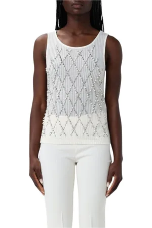 Twin-Set Donna, Top, Bianco, S, new