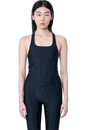 MUGLER Donna, Top, Blu, S, new