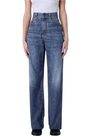 Brunello Cucinelli Donna, Jeans, Blu, M, new